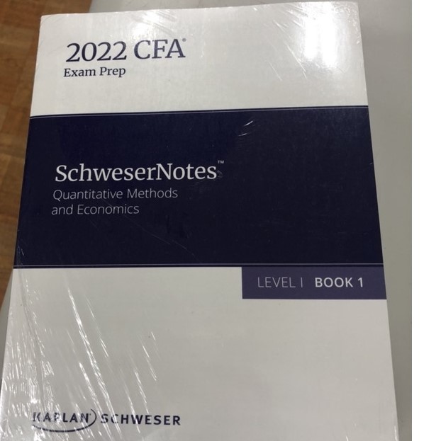 商品圖片 2022 CFA L1 SCHWESER Study Notes