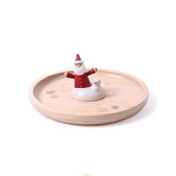 商品圖片 Wooderful Life木製置物皿/ 雪地聖誕老人