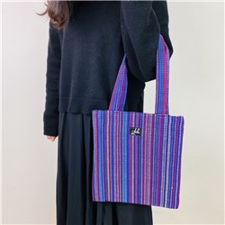 商品圖片 手提購物袋[混織] 紫-NW04038